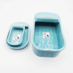 Tens Lata? XL ceramic preserves turquoise sardines