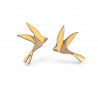 Boucles d'oreilles Hirondelles Jaunes Portugal In Box