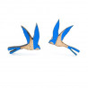 Blue Swallow Earrings