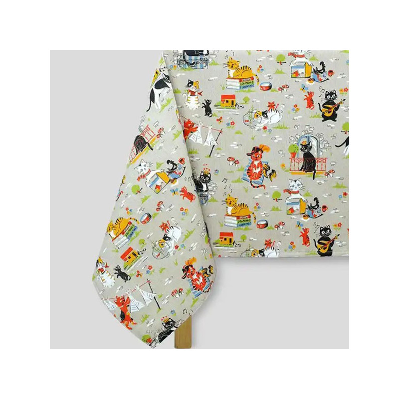 Cats at Party Tablecloth 150*200