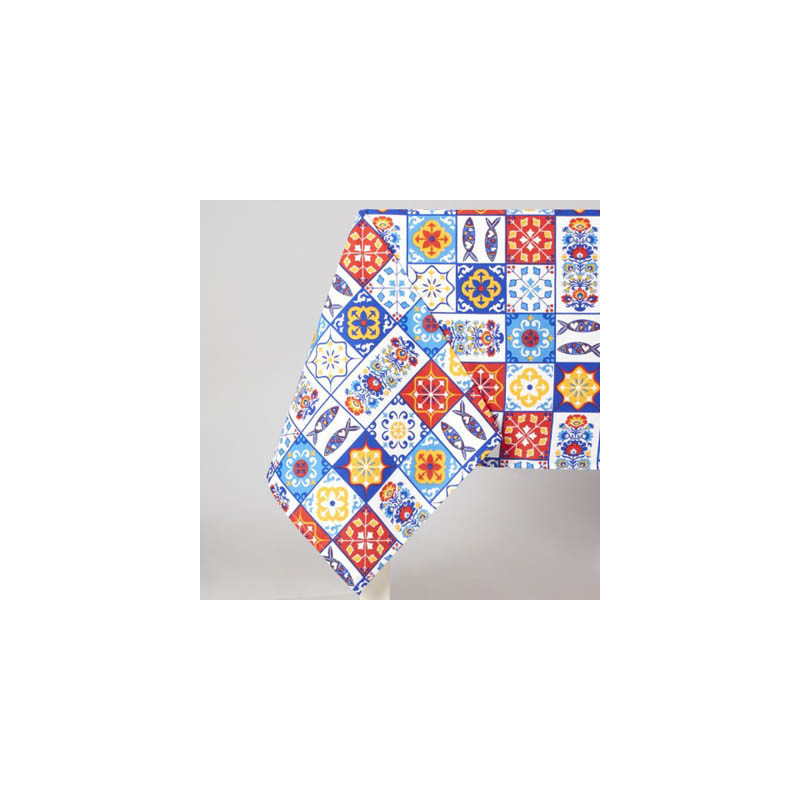 Azulejos Tablecloth Multicolor 150*250 Azulejos Tablecloth Multicolor 150*250