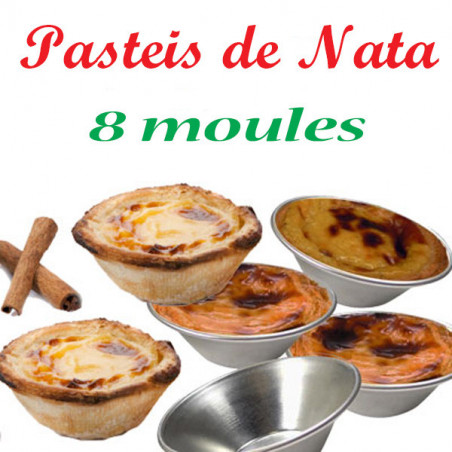 8 molds Pasteis de Natas Portugal In Box
