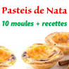 Coffret 10 moules pour "Pasteis de Natas" Portugal