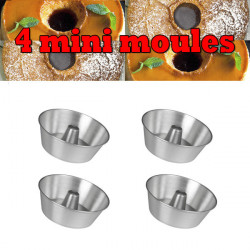 Pack 4 Mini Moules Pão de Ló et Molotof Portugal In Box