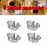 Pack 4 Mini Moules Pão de Ló et Molotof Portugal In Box