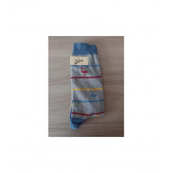 Pudim Flamingo Stripe Socks