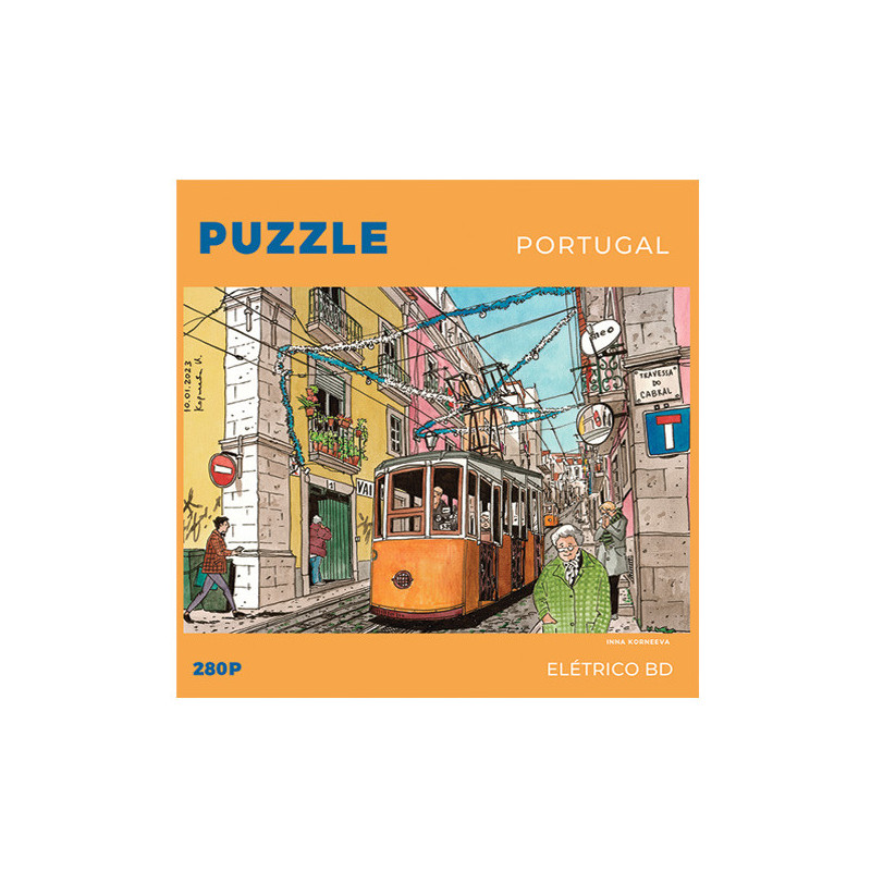 Puzzle Lisbonne tramway BD Portugal