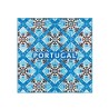 Blue and Brown Floral Portuguese Azulejo Magnet, Traditional Pattern | Portugal In Box