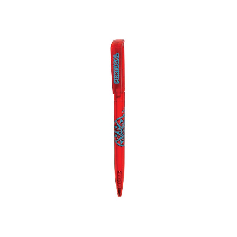 Portuguese Red Pen - Wind Rose Engraved | Elegant Design