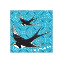 Magnet Andorinha Portugal 4x4 - Symbole de Chance & de Saudade