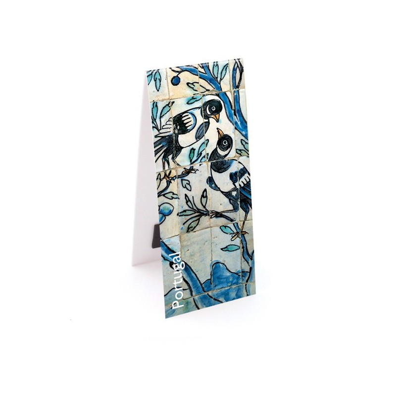 Magnetic Azulejo Bird Bookmark - Edições 19 de Abril
