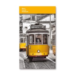 Lisbon Yellow Tram Pocket Notebook - Portugal Souvenir