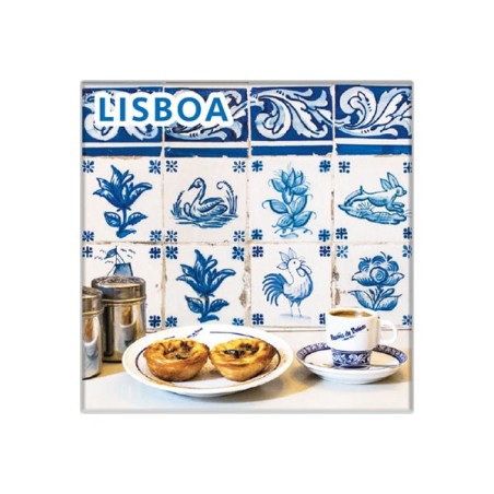 Portugal Lisboa Magnet - Original Gift Idea: Azulejos & Pastel de Nata