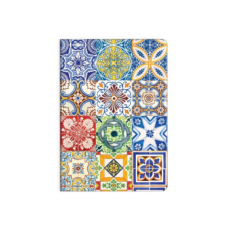 A6 Mix Azulejos Portugal Notebook | Traditional Mosaic & Elegance
