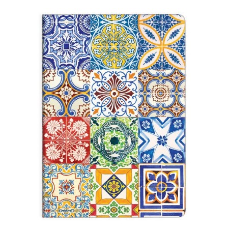 Carnet A6 Mix Azulejos Portugal | Mosaïque Traditionnelle & Élégance