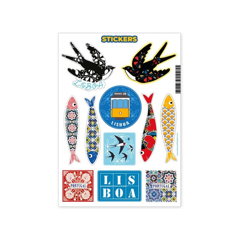 Portugal Sticker Sheet: Lusitanian Art to Stick Everywhere