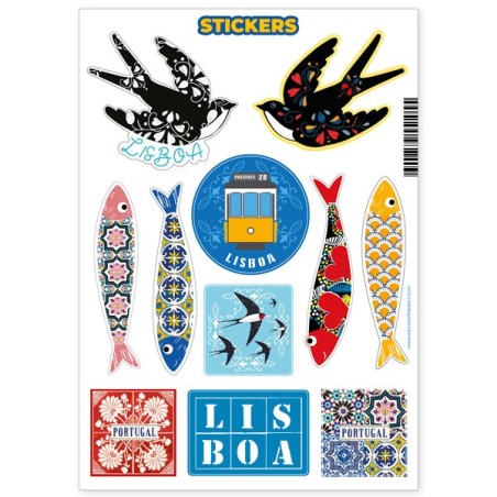 Portugal Sticker Sheet: Lusitanian Art to Stick Everywhere