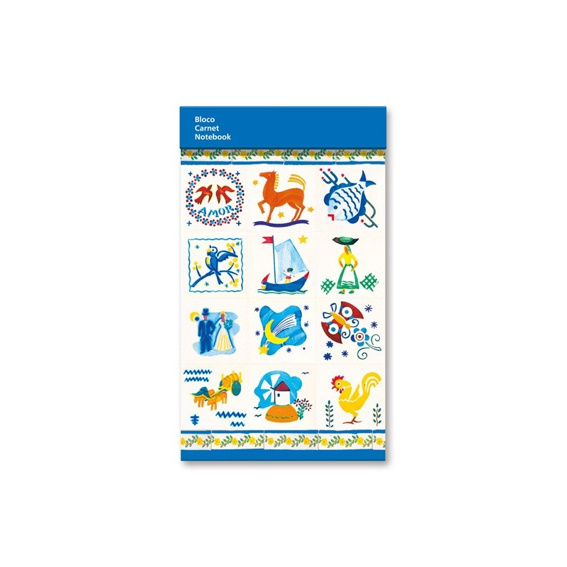 Small Portuguese Symbols Notebook - Traditional Illustrations