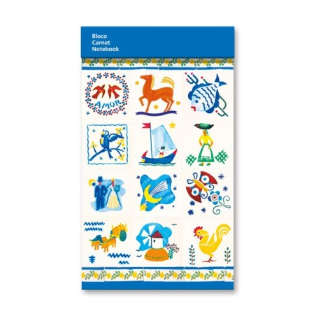 Small Portuguese Symbols Notebook - Traditional Illustrations