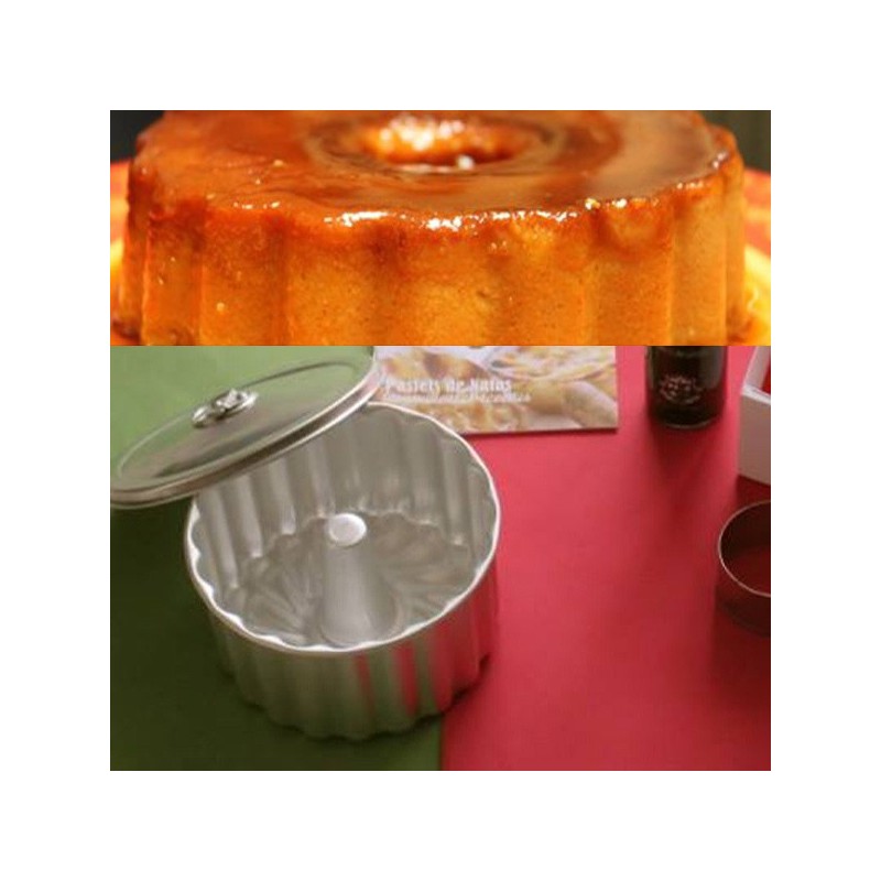 Moule à Pudim Portugais Traditionnel 18 cm - Aluminium de Qualité